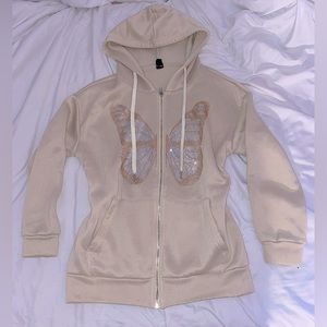 Rinestone Butterfly hoodie